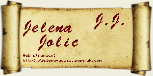 Jelena Jolić vizit kartica